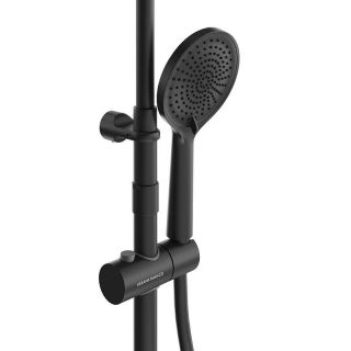 Душевая стойка Kerama Marazzi Fonte FO.101.KM.BLK.M на два потока чёрный матовый